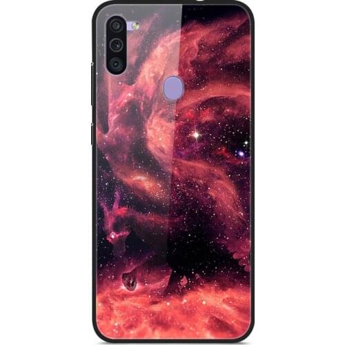 Glass Case For Samsung Galaxy M11 Phone Case Phone Cover Phone Shell Back Bumper Series 3