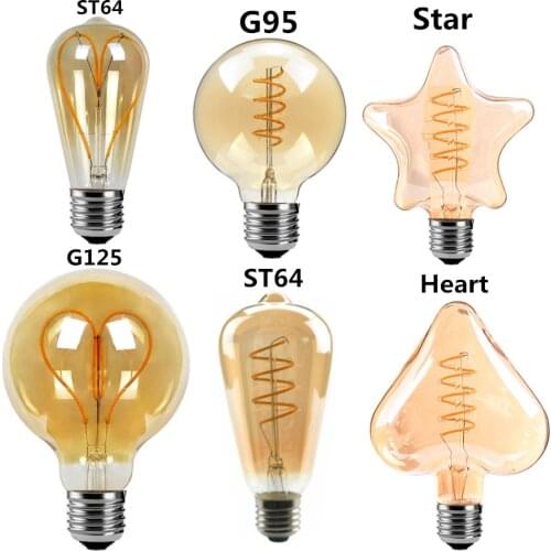 LATTUSO A60 ST64 G80 Spiral Light LED Filament Bulb 8W E27 220V Retro Vintage Lamps Decorative Lighting Dimmable Edison Lamp