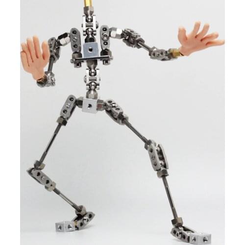 Upgraded Ready-to-assemble PMA-28 28cm high quality stainless steel animation armature puppet for Stop Motion Character