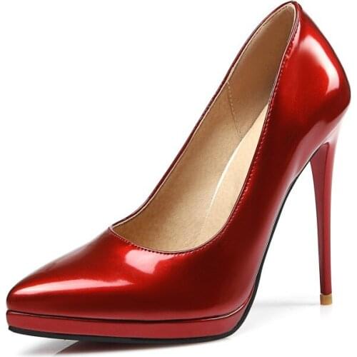 Big Size Pointed and shallow single shoes ladies high heels women shoes woman pumps