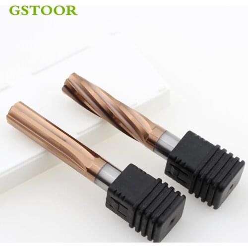 1PC Carbide Machine Reamer Spiral Flutes H7 Coated Tolerance Precision Chucking Hardened Steel Metal 4 6 Flutes Lathe Cutter