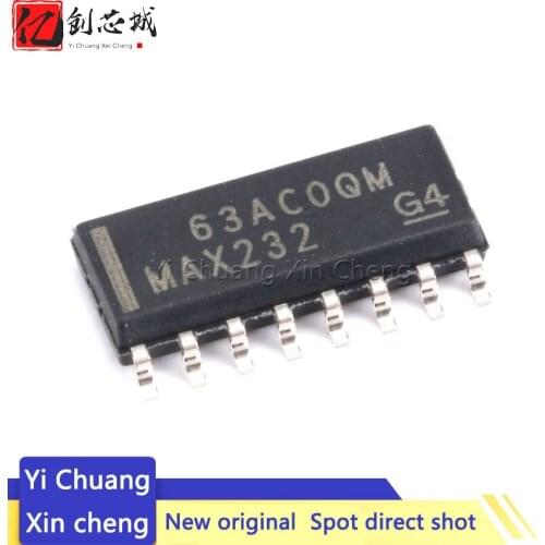 10PCS MAX232DRG4 RS-232 Dual EIA Driver/Receiver Dual EIA Driver/Receiver