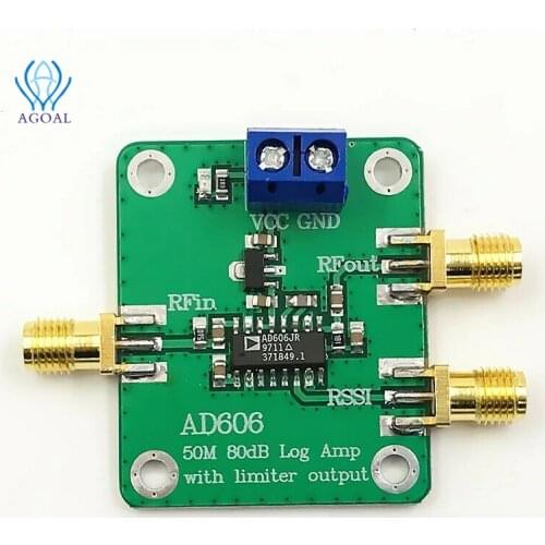 50MHz 80dB Demodulating Logarithmic Amplifier Log Amplifier with Limiter Output AD606 Module