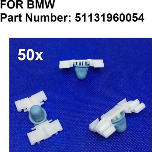 50 x Door Fender Moulding Trim Clip 51131960054 For BMW E36 E46 325 328 323 330