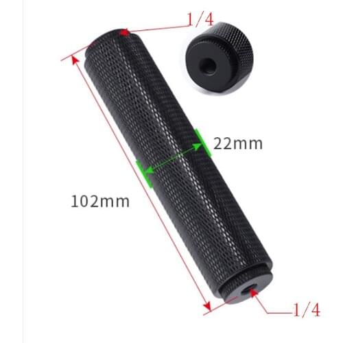 Camera accessories 102mm length 1 / 4 to 1 / 4 & 3 / 8 to 3/8 & 1/4 to 3/8 extension rod extended tripod grip SLR camera handle