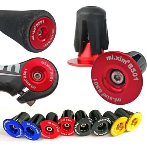 1Pair Aluminum Handlebar End Caps Bicycle Bike Handlebar Grip End Plug Handle Grip End Stoppers Expansion Plug