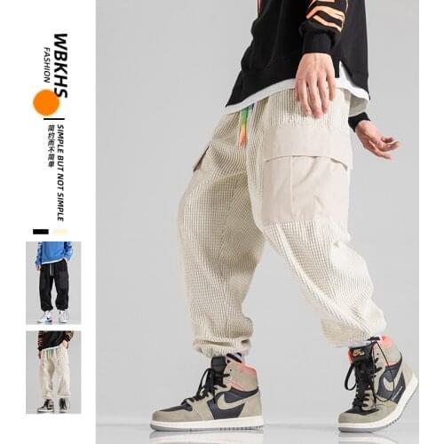 2021 Summer Men Print Shorts Casual Loose Fitting Knee Length Drawsting Pants