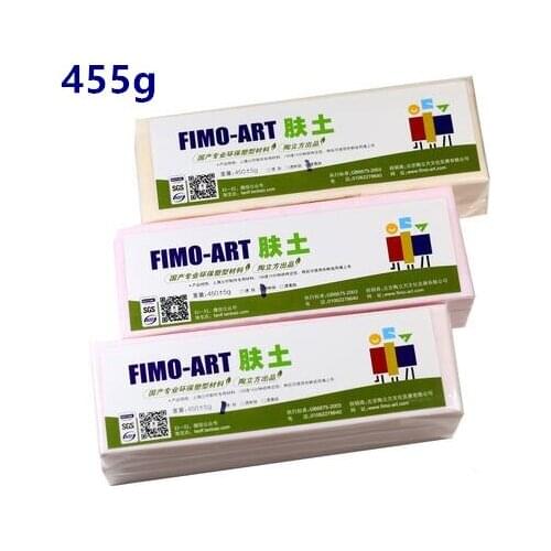 455g Professional Soft Clay polymer clay DIY handmade prototype material sculpture soil Ceramic action figure doll skin color