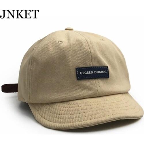 JNKET New Retro Unisex Short Visor Baseball Cap Hip Hop Caps Outdoor Sunhat Snapbacks Hats Gorras Casquette