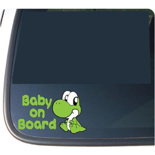 L27--- FUNNY Super Mario BABY kidsON BOARD sticker for Apple Macbook Pro Air Retina Vinyl Notebook reflective car decal sticker