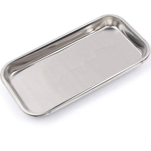 1pc stainless steel cosmetic storage tray equipment medical surgical board dental medical tray tattoo accesory