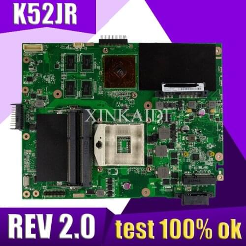 XinKaidi K52JB Laptop motherboard for ASUS K52JB K52JE K52JR K52JC K52JT K52J A52J X52J Test original mainboard K52JR REV2.0