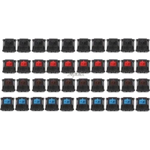 10Pcs Mechanical Keyboard Original MX Switchs 3 Pin Feet For Cherry Z09 Drop ship