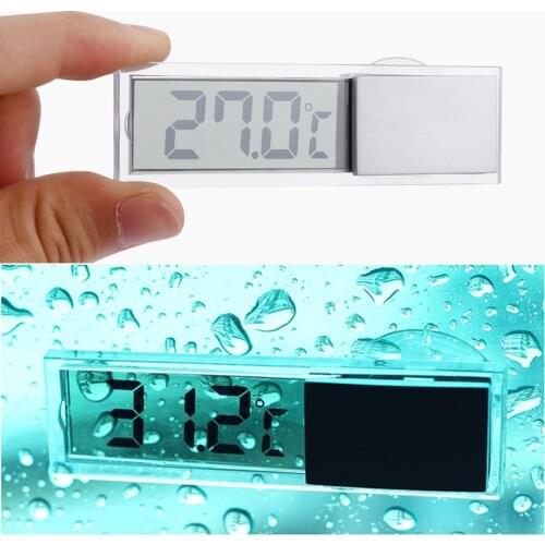 Multi-Functional 3D Digital Aquarium Thermometer Electronic LCD Digital Suction Cup Fish Tank Measurement Automobile Temp Meter