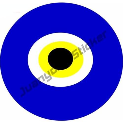 Evil Eye Car Graffiti Sticker Vinyl Material Decal Occlusion Scratch Laptop For JDM Refit decals SUV RV Decoration PVC13x13cm