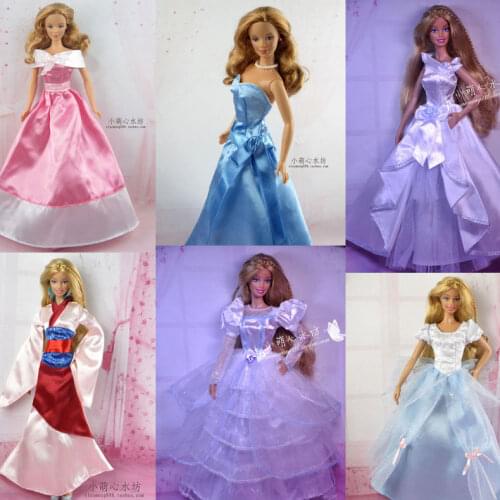 30cm Doll Dress Fashion Clothes handmade outfit For Barbie Doll Accessories Baby Toys Best Girl' Gift