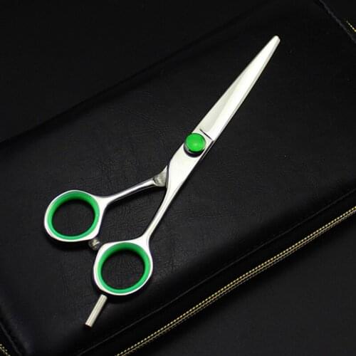 Professional Japan 440c Green gem hair scissors makeup scissor salon thinning shears hair cutting barber hairdressing scissors