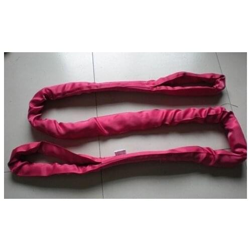 4TX1M--6M 6:1 High tensile Eye-eye soft round sling industrial grade lifting sling polyester fiber strap tree glass shipping