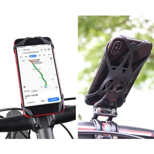 Security Rubber Anti Slip Silicone Bands For Bicycle Handlebar Mount Holder Mobile Phone Fixed Stand Motorcycle Roll Bar Mount