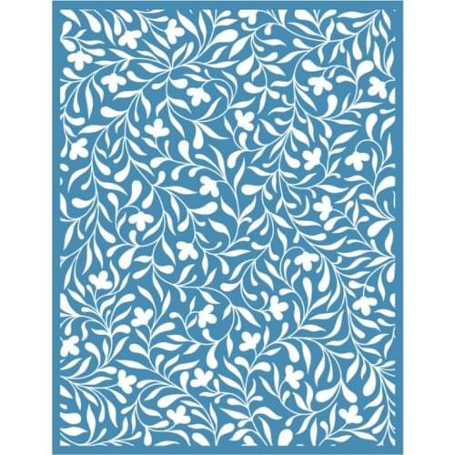 Vine Self-Adhesive Silk Screen Printing Stencil Reusable for Painting T-Shirt X7XD