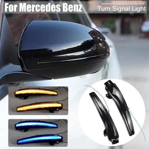 LED Dynamic Turn Signal Flashing Light For Mercedes Benz C Class W205 E W213 S W222 W217 V W447 Rear Mirror Indicator Blinker