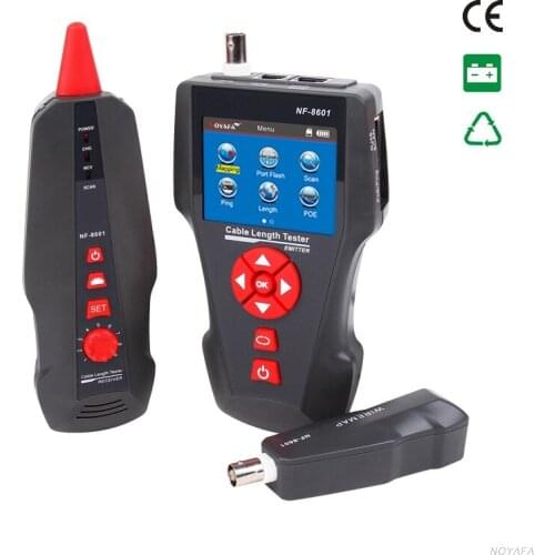 Network Cable Tester Tracer LCD Cable length Tester Break point Tester Telephone Cable Tracker RJ45 POE PING Testing