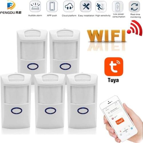 Tuya Smart WiFi Infrared Detectors Motion Sensor Alarm Compatible Wireless Home Security System With Tuya APP Smart Life APP