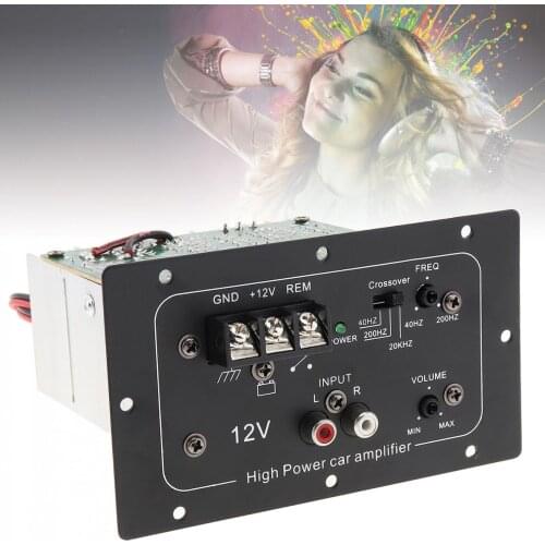 150W 12V Black Powerful Bass Subwoofer Car Audio High Power Amplifier Board for 6 /8 /10 Inch Car Subwoofer