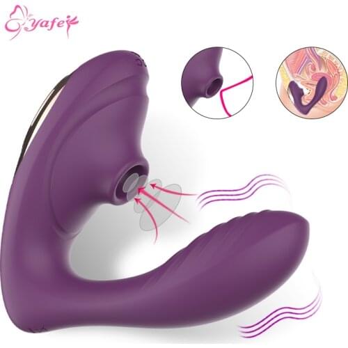 Sucking vagina vibrator 10 speed vibrating oral sex sucking G spot clit licking vibrating massager porn sex toys for women