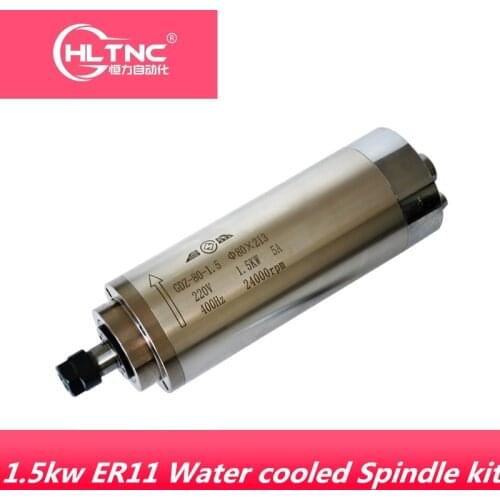 1.5KW engraving machine spindle motor, 80 diameter, 3 bearings, one-year warranty, including bearings