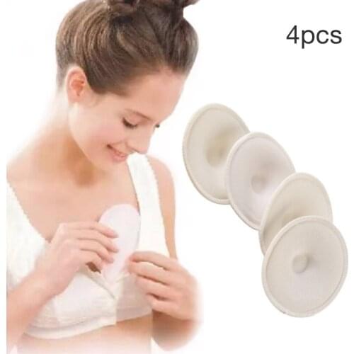 Pregnant Anti-Galactorrhea Pad 4PCS Cotton Women Thick Three-Dimensional Cotton Nursing Bra Pad Reused Washable Inner Pad