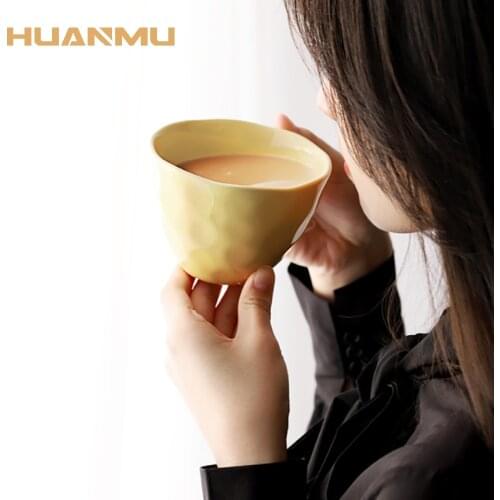 Large Coffee Cup Simple Milk Tea Water Mug Girly Cute Porcelain Retro Oatmeal Breakfast Cup With Handle Office Restaurant кружка