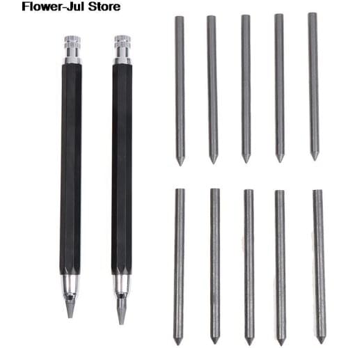 Black Mechanical Pencil 2B/8B Graffiti Automatic Pencils Painting Writing Supply 5.6mm