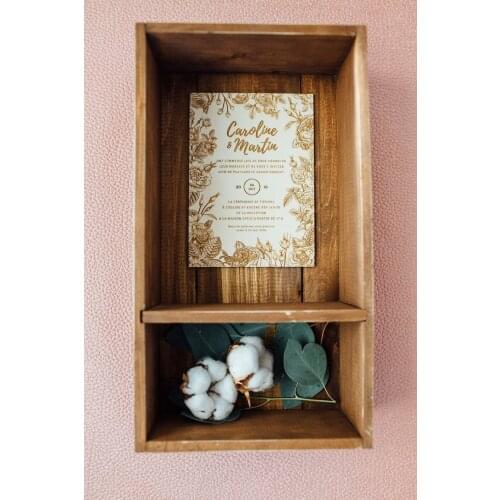 Wooden wedding invitation, rustic wedding invitation, wooden wedding invitation, laser engraved invitation