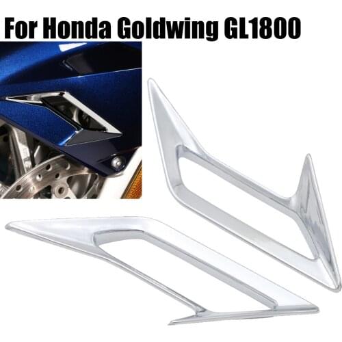 For Honda Goldwing GL1800 2018 2019 2020 Front Fender Accent Decoration Trim Motorcycle Chrome Accessories ABS Plastic