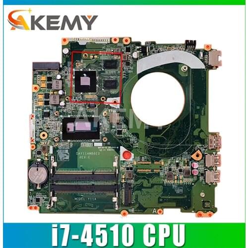 For HP 17-F Laptop Motherboard With i7-4510 CPU DDR3L 767412-001 767412-501 767412-601 DAY11AMB6E0 100% fully Tested