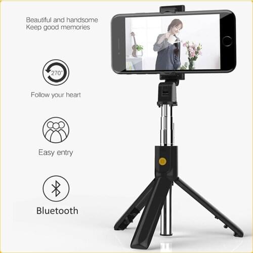 K07 Selfie Stick 3 in 1 Detachable Tripod Foldable Monopods Universal Bluetooth for Smartphones for Phone