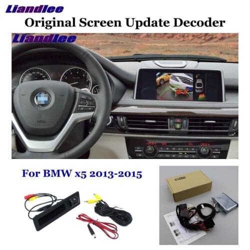 Car Rear View Rearview Backup Camera For BMW X5 Series E70 F15 X6 E71 F16 2010-2020 Reverse Reversing Parking Camera HD Decoder