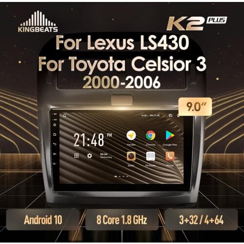 KingBeats Android Octa-Core head unit HU 4G in Dash Car Radio Multimedia Video Player Navigation GPS For Lexus LS430 XF30 LS 430 2000 - 2006 For Toyota Celsior XF30 no dvd 2 din Double Din Android Car Stereo 2din