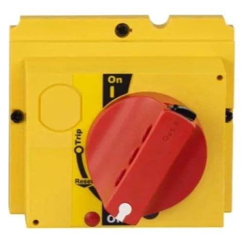 Molded Case Circuit Breaker Accessories NSX-Red / Yellow Rotating Handle (100-250) OFF Position Padlock 1 to 3 padlocks LV429339