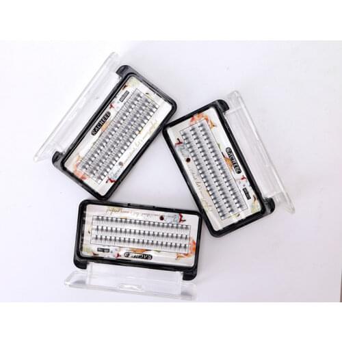 Lucky Flower Racheel Series Hot Sale 60pcs Individual 8/9/12mm Thick C Curl Fake False EyeLash Extensions Knot