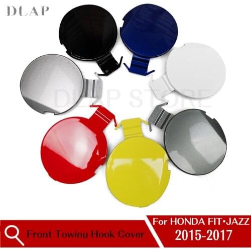 Car Styling Front Bumper Towing Hook Cover For HONDA FIT For JAZZ GK5 2015 2016 2017 Hauling Hook Cap