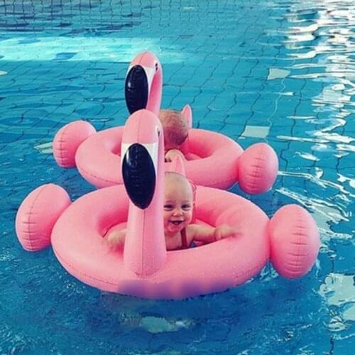 Inflatable Flamingo Pool Float Circle Mattress Swimming Swan Swim Ring Seat Boat Raft Summer Water Fun Toys