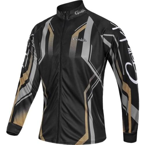 New Gamakatsu Fishing Clothing Summer Men Long Sleeve Outdoor Hiking Cycling Fishing Shirt Quick Dry Breathable Fishing Clothes