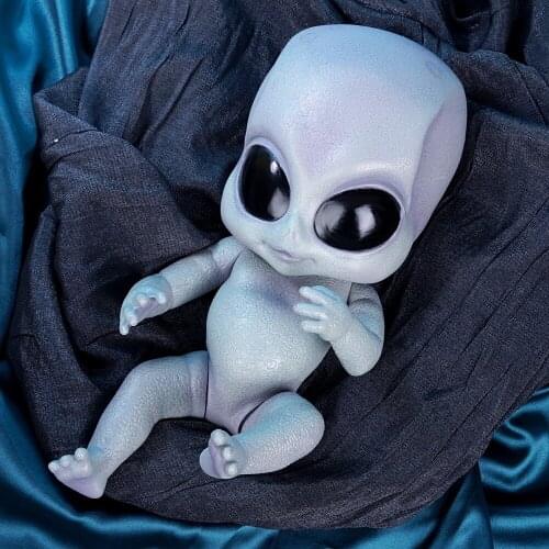 NPKCOLLECTION 14inch realistic reborn baby Alien doll hand-detailed paiting vinyl toy collectible baby