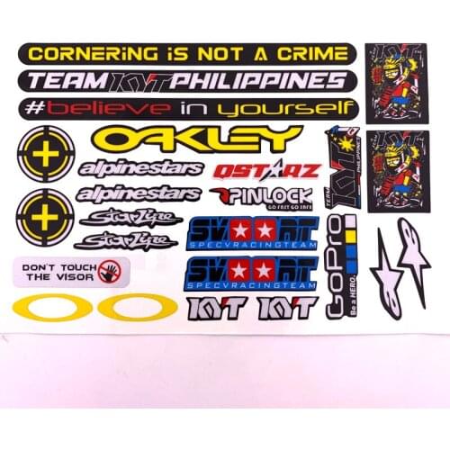 Motorcycle go-kart buggy helmet lens decorative stickers for AGV SHOEI ARAI KYT NHK ZEUS LS2 EVO helmet