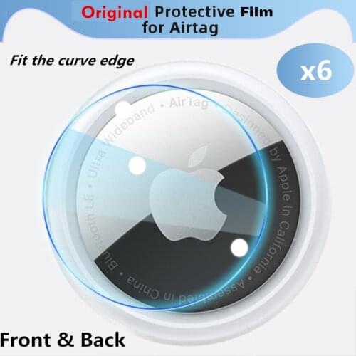 Orginal protective film For apple Airtags protective film front and back keychain case for Airtag tracker holder