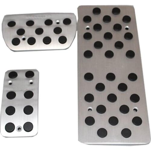 Aluminum Alloy Foot gas pedal accelerator clutch pedal AT for Ford Foucs 2012-2015 3pcs per set