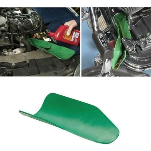 Car Truck Plastic Oil Guide Plate Funnel Flexible Oil Draining Tool Foldable Refueling Long Mouth Funnel Gasoline Oil Additive