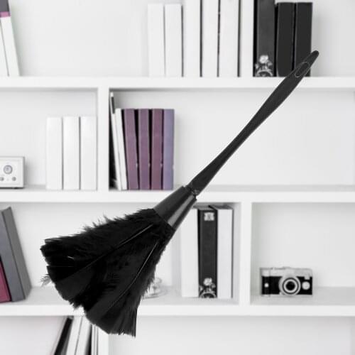 4 Colors Soft Turkey Feather Duster Long Handle Dust Brush Household Home Cleaning Tools for Furniture Car Clean